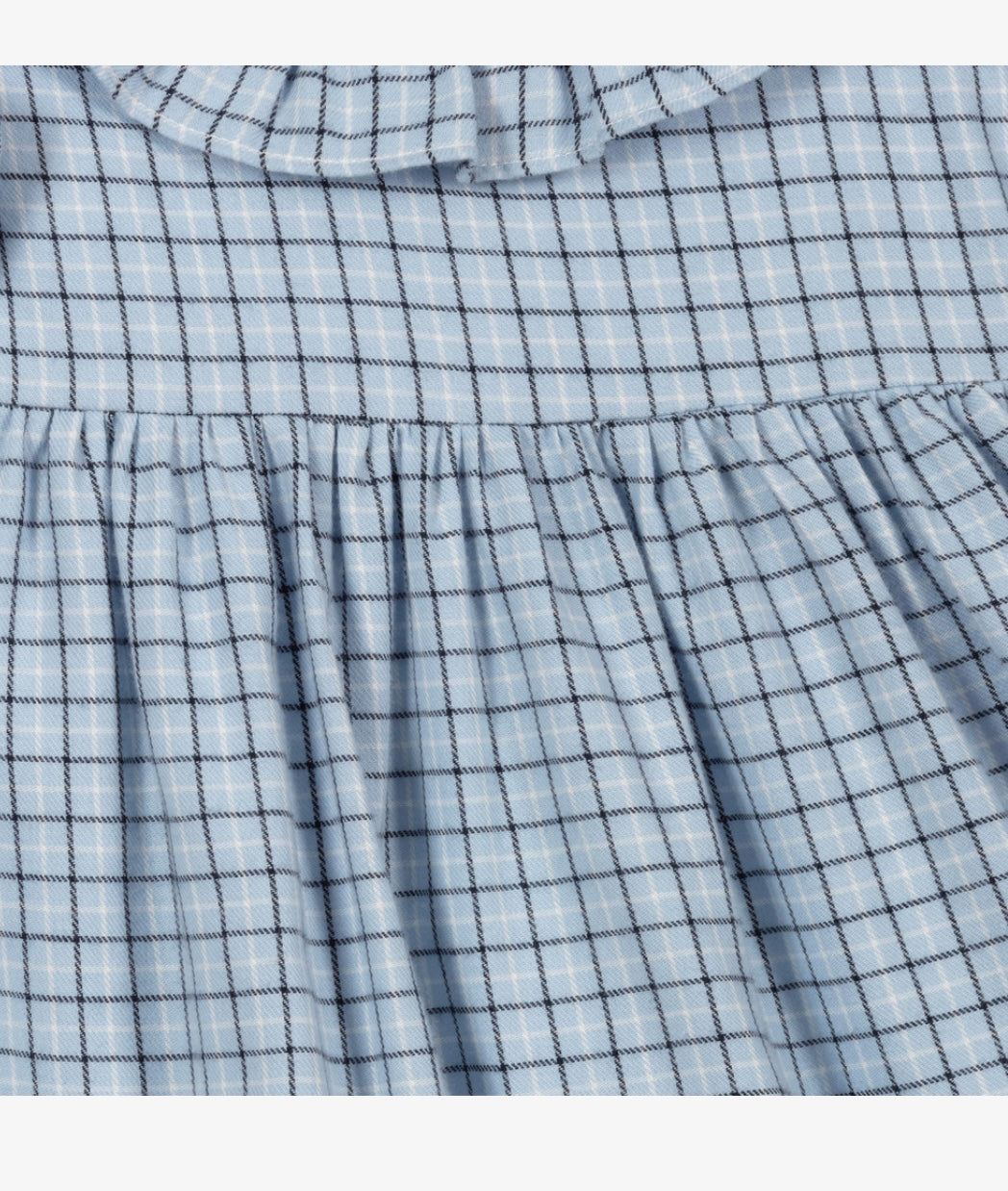 Girls Blue Plaid Dress