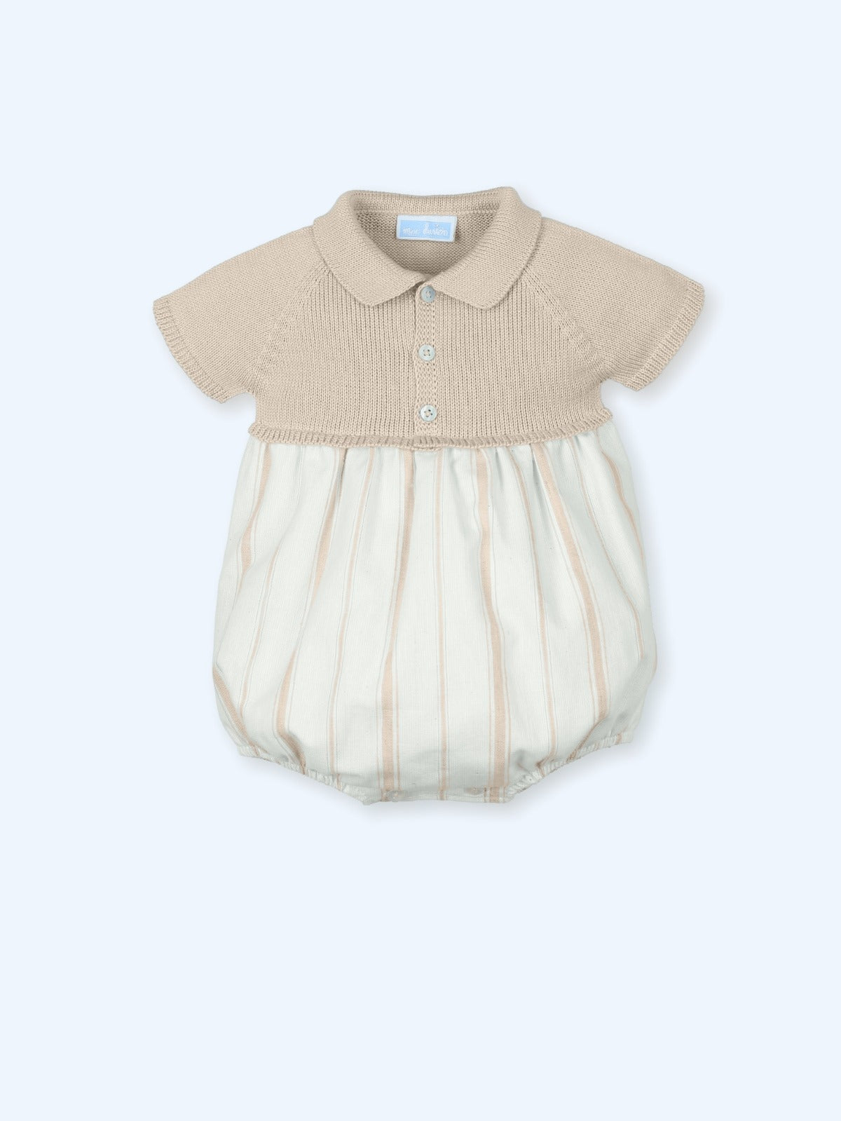 Cream Linen Romper