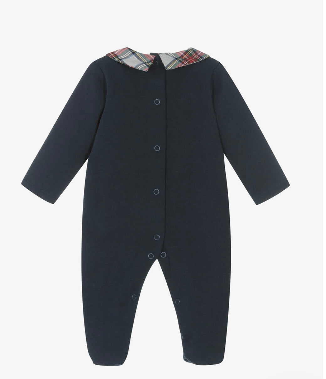 Navy Blue Baby Grow