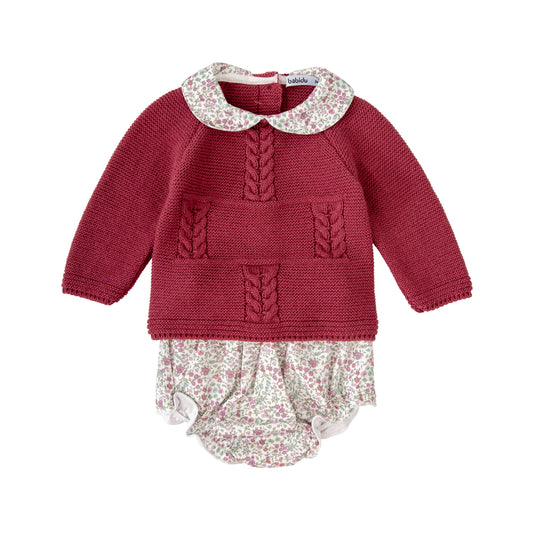 Girls Burgundy Outfit