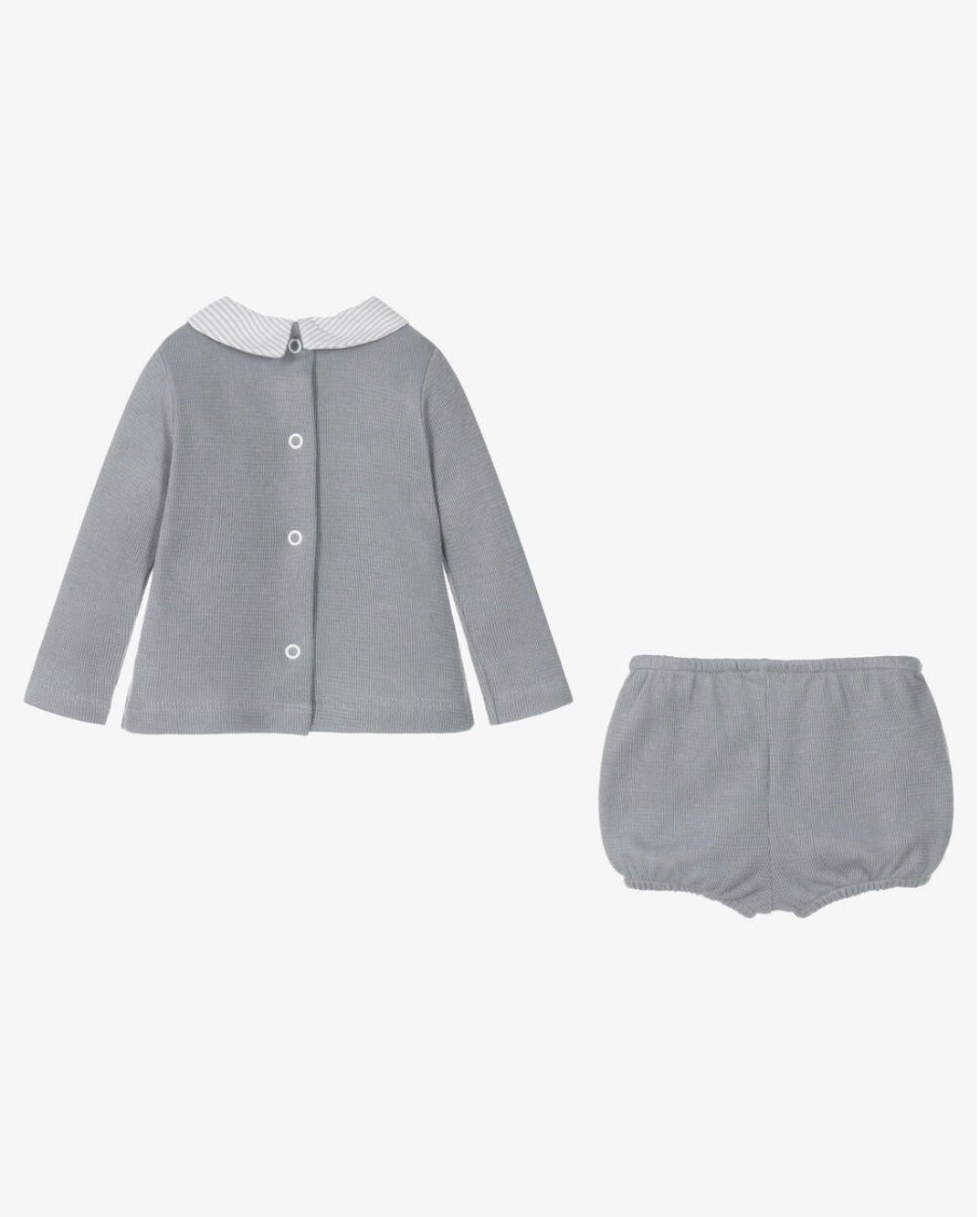 Boy Grey Cotton Short Set